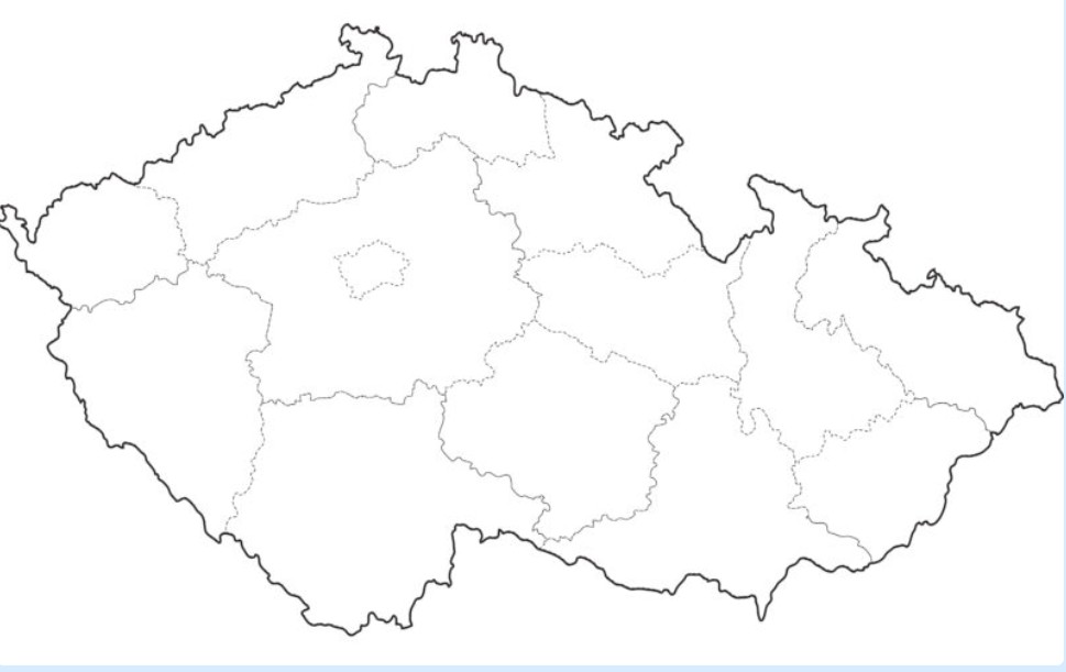 Mapa ČR – oblasti, kde instalujeme